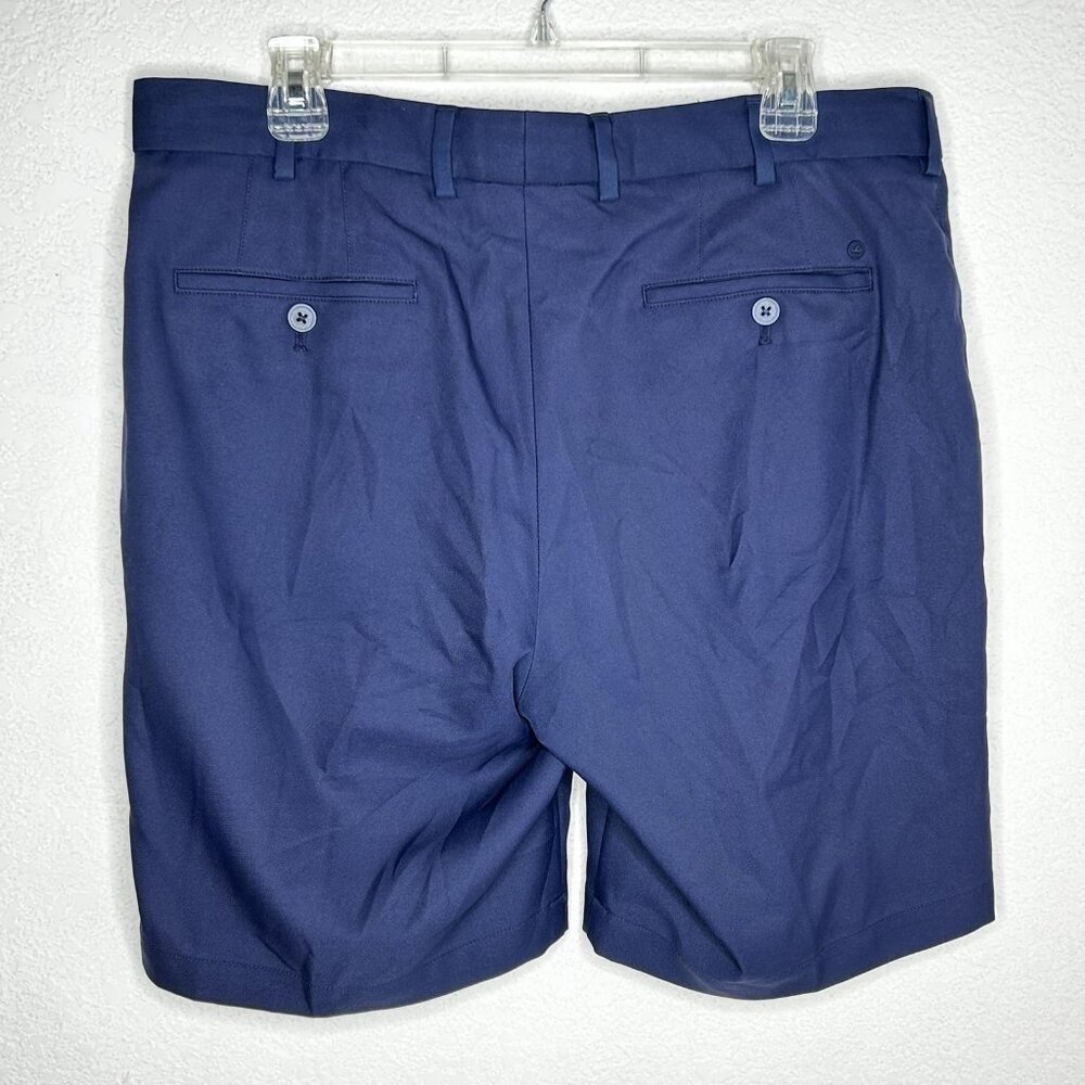 Peter Millar Shorts Mens 34 Navy Salem Classic Fit Crown Golf Stretch Wicking 9" - Picture 2 of 12
